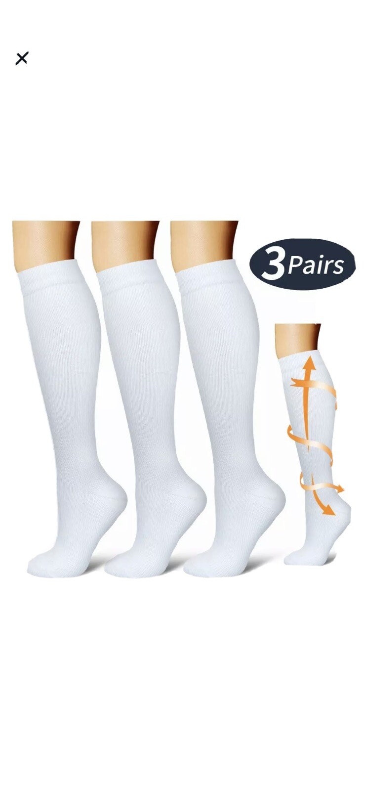 BLUETREE Compression Socks,3 pairs Compression Sock for Women & Men,Best For All