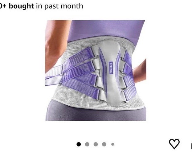 FREETOO Back Brace for Lower Back Pain Women with Bionic Support