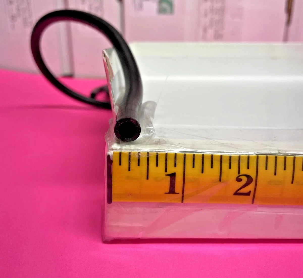 1/4 I.D X 1/16 WALL X 3/8 O.D BLACK PRECUT 15 FOOT LATEX TUBING.