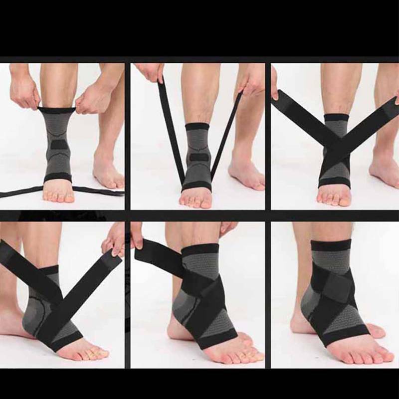 Ankle Brace Support Compression Sleeve Plantar Fasciitis Foot Wrap Pain Relief