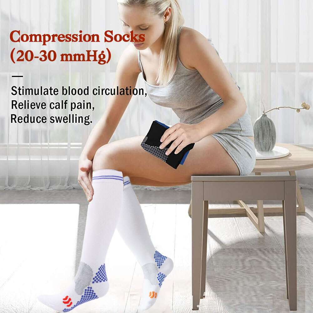 Compression Socks 20-30mmHg Support Medical Calf Leg Sport Men Women S/M L/XL