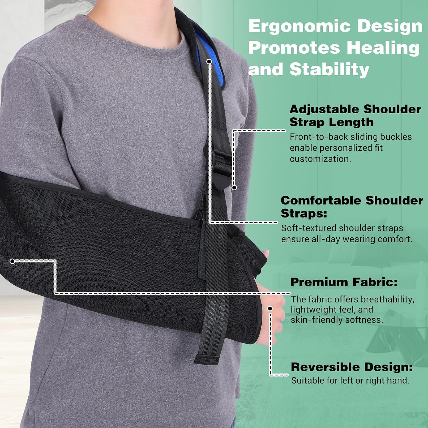 Arm Sling for Shoulder Injury, Breathable Sling, Arm Slings L | for Shoulder …