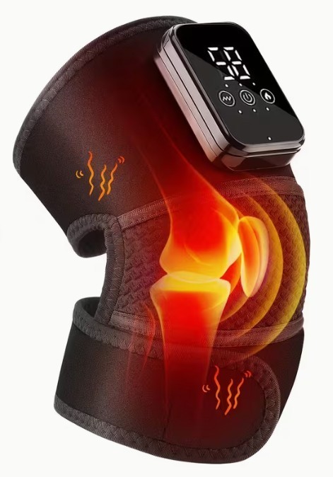 Electric Heated Vibration Therapy Knee Massager Joint Brace Pad Shoulder Elbow