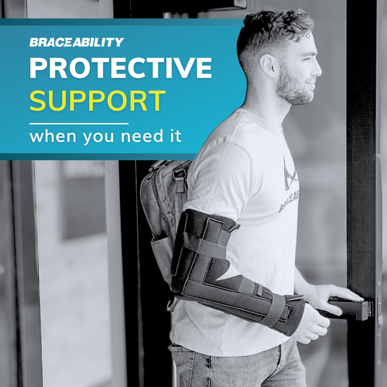 Elbow Immobilizer Brace – Removable Soft Splint for Arm Fractures (S/M)