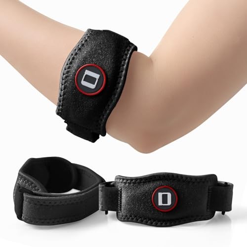 Tennis Elbow Brace for Women & Men, Adjustable Golfer Elbow Strap with
