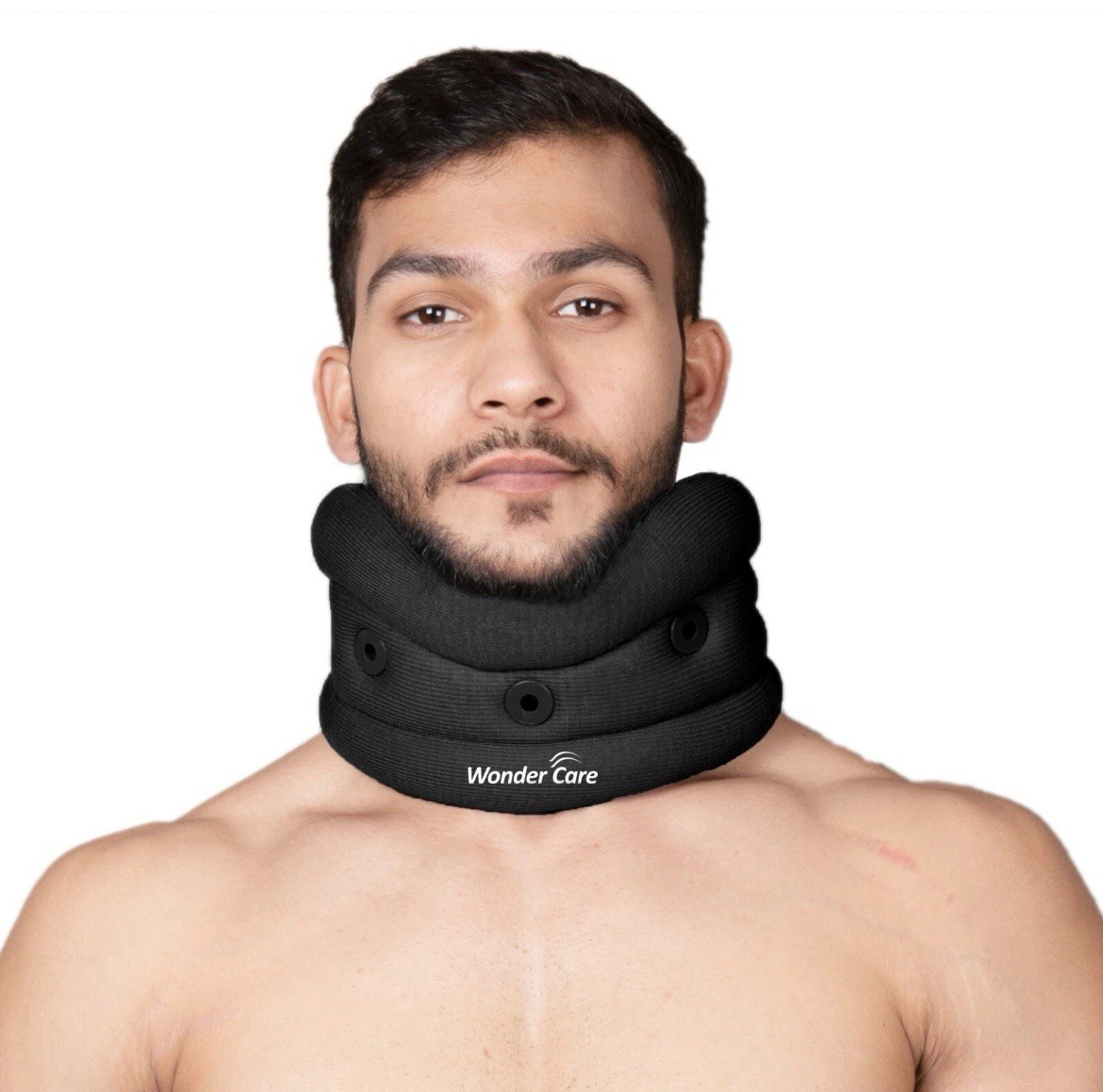Adjustable Collar Neck Support Brace Medium Black