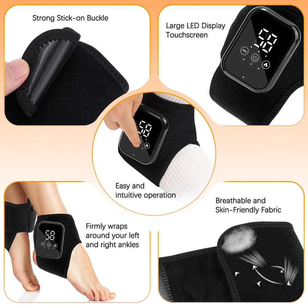 Foot Renew Triple Method Massager Heat Vibration for Heel Arch Ankle Neuropathy