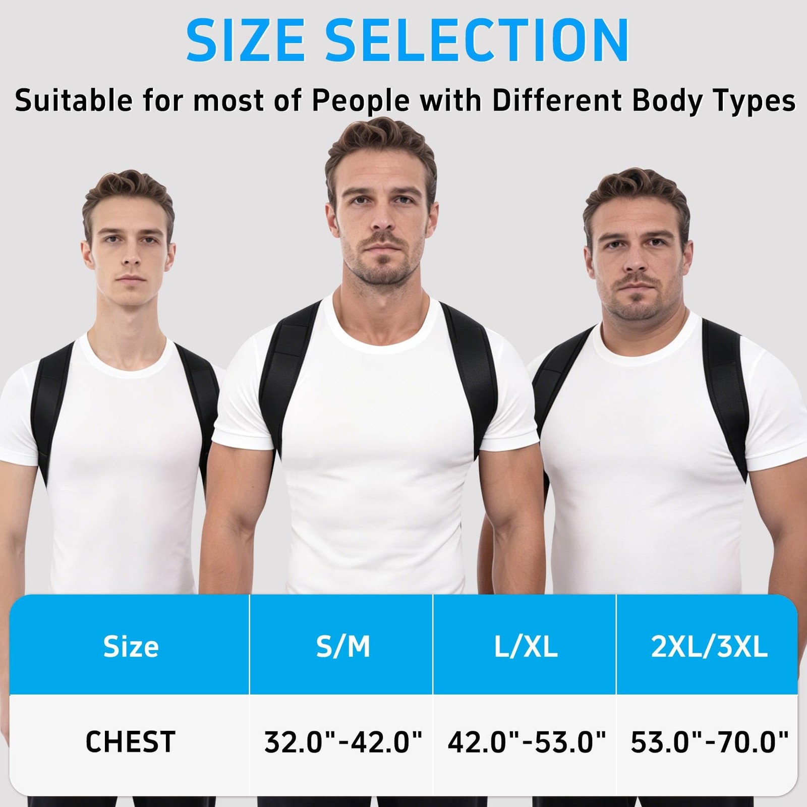 Cmipeob Posture Corrector for Women and Men, Adjustable Small / Medium, Black