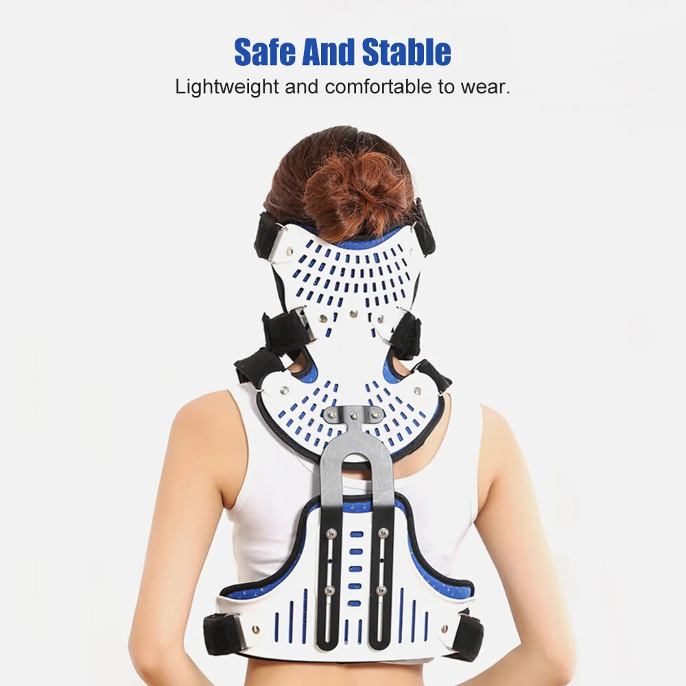 Breathable Adjustable Cervical Collar Spine Thoracic Orthosis Fixed BracePosture