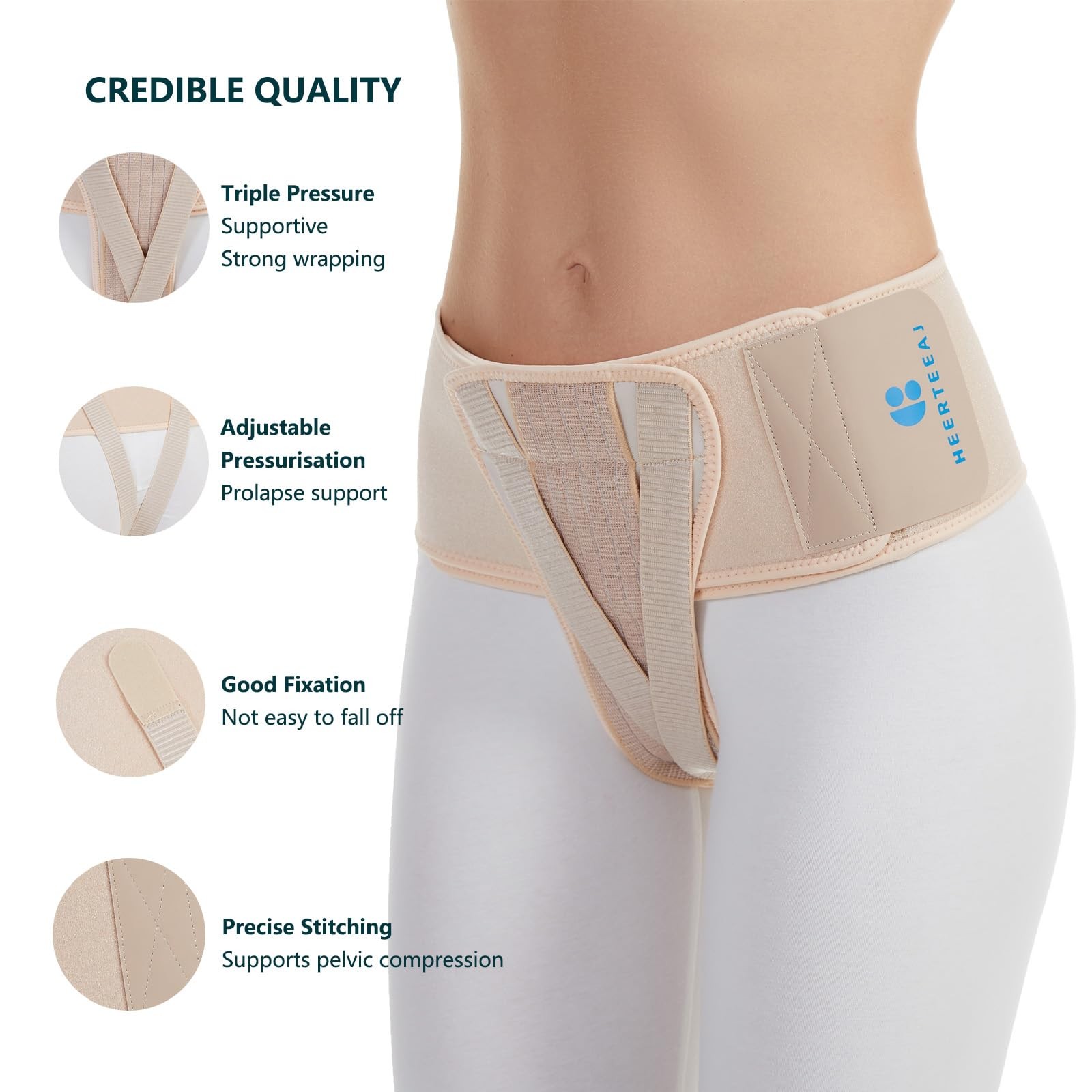 Pelvic Support Belt for Bladder, Uterine Prolapse, Postpartum Relief