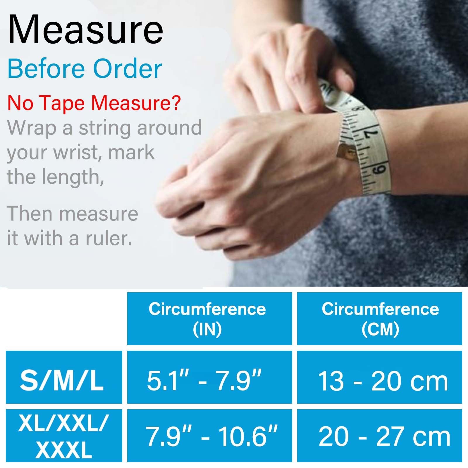 NEENCA Carpal Tunnel Wrist Brace with Thumb Support, XL/XXL/XXXL, Black