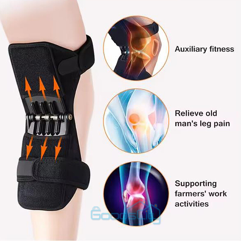 Knee Support For Men/Women Power Lift Spring Force Knee Brace Joint Support#Pads