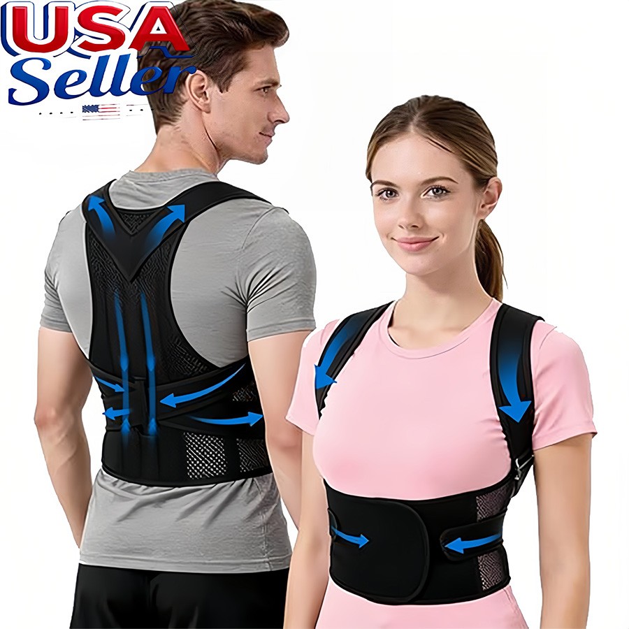 Spine Support Back Shoulder Students Humpback Posture Corrector Belt Brace Adult