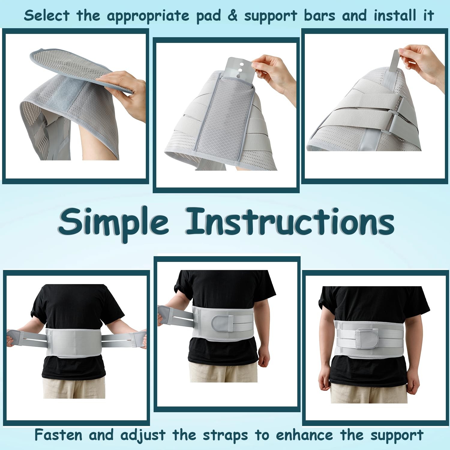Plus Size Back Brace for Lower Back Pain, Breathable Obese Belly Support for …