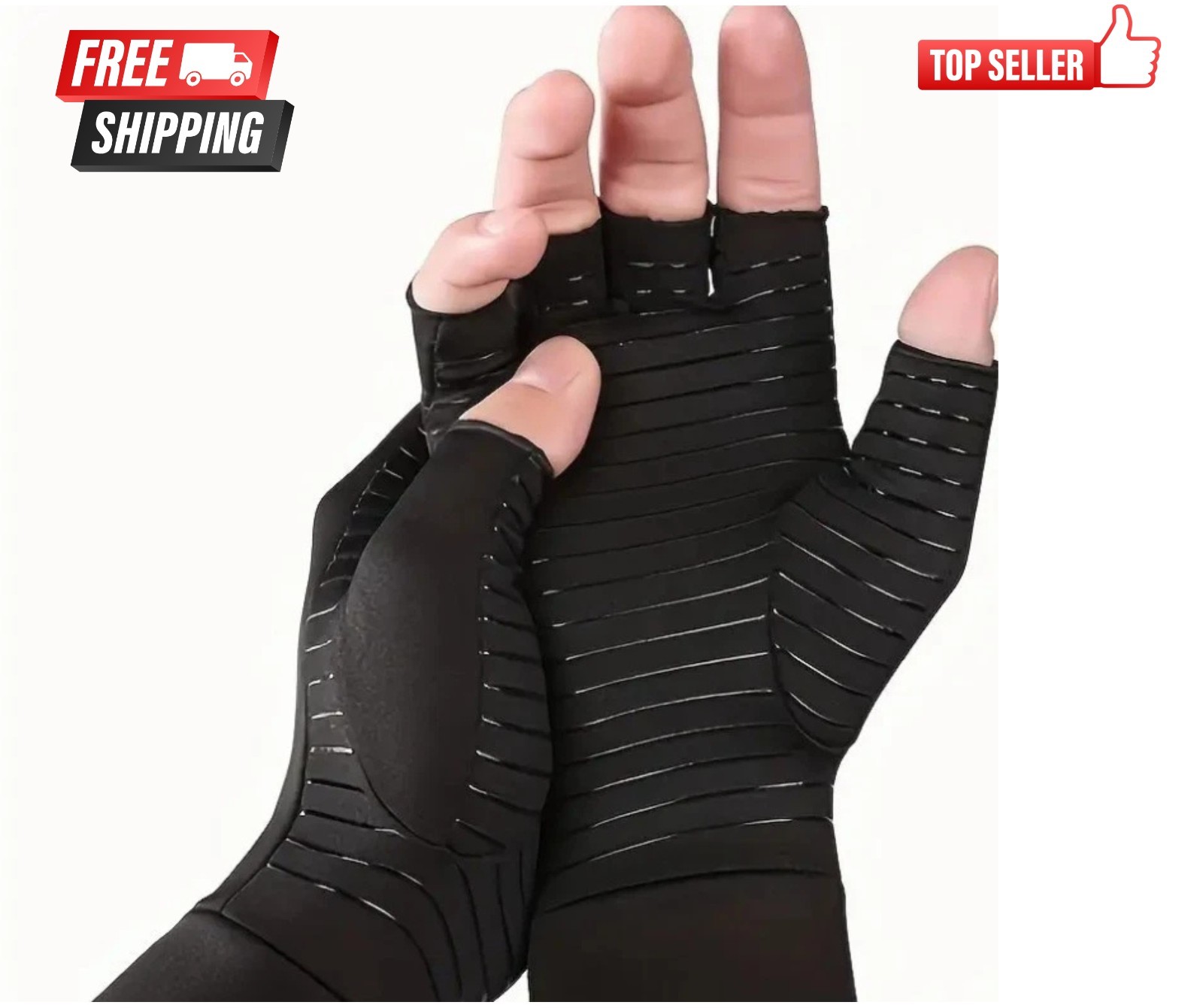 Copper Arthritis Compression Gloves Hand Support Pain Relief Joint Self Care US