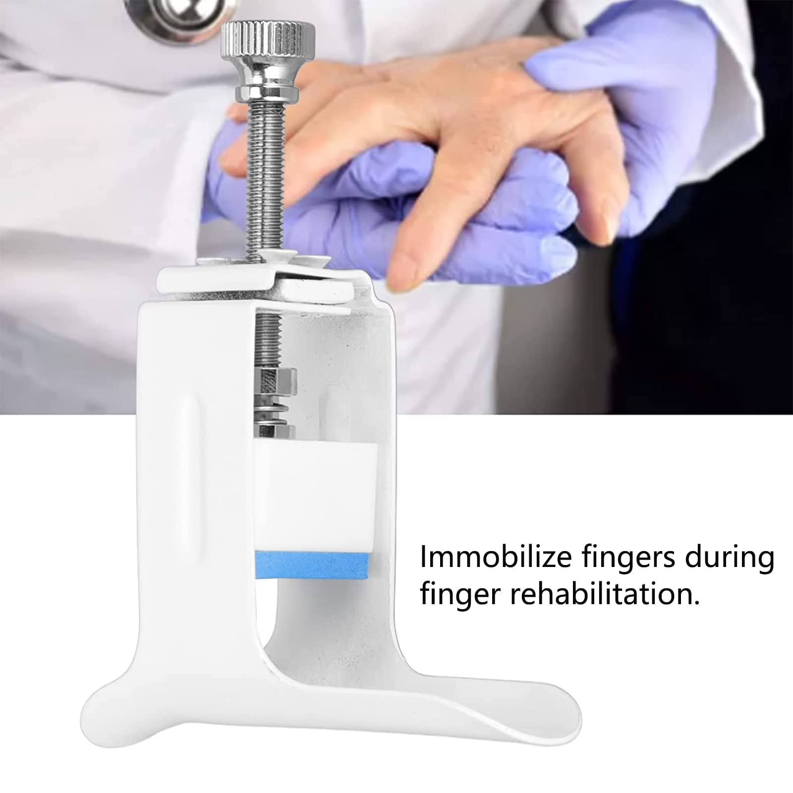 Finger Joint Straightener White Average Size Finger Joint Extension Support