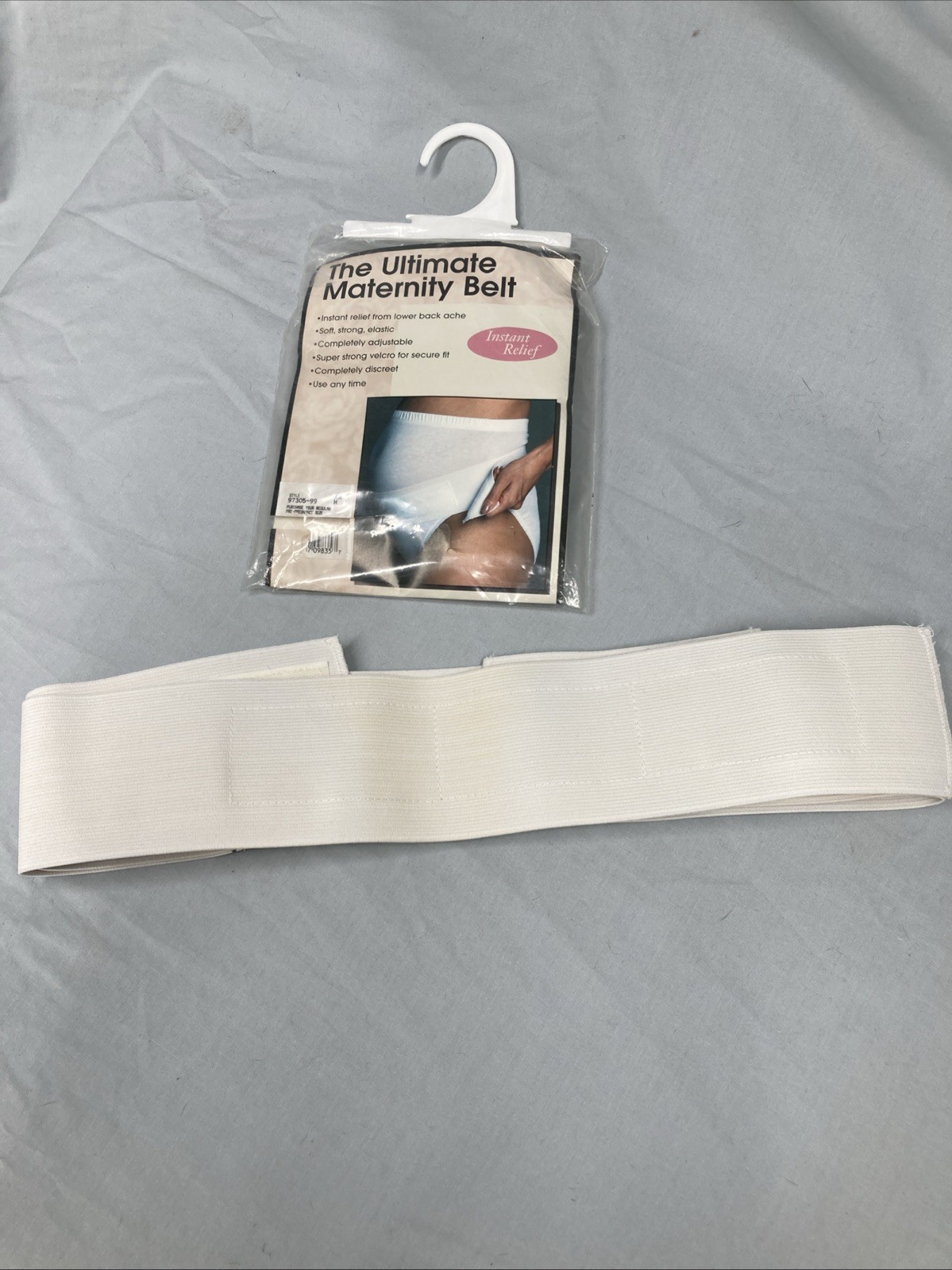 Motherhood Ultimate Maternity Belt Prenatal Support Style 97305-99 White M