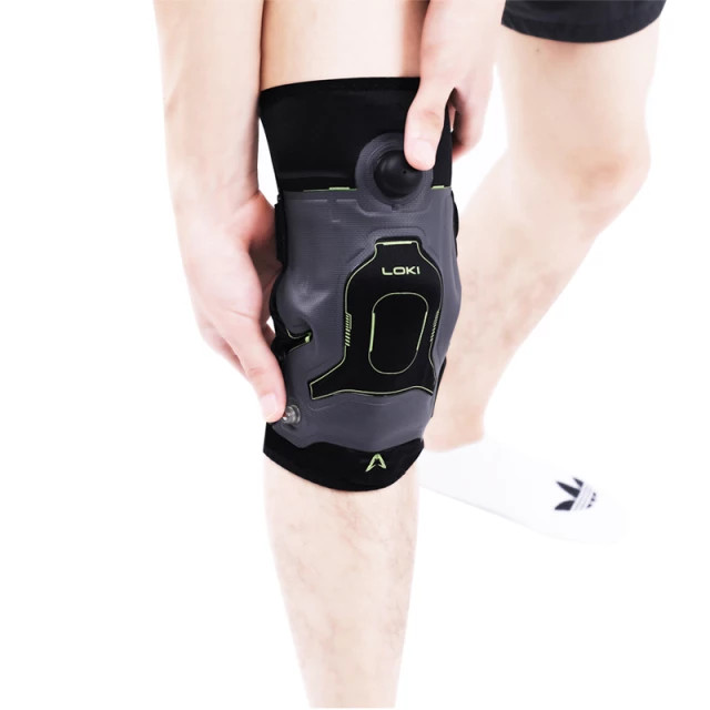 2 Loki AIRPLUS Inflatable Knee Supports Braces Compression Sleeves Strap Patella