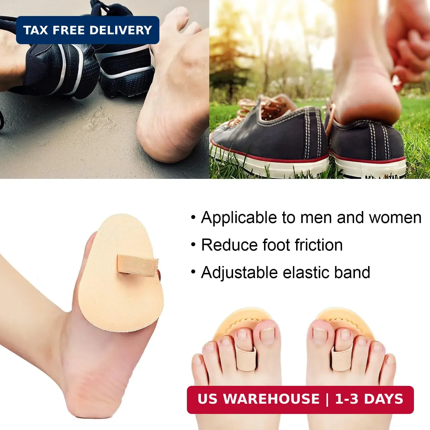 4 Pcs Budin Toe Splint Hammer Toe Straightener Support for Men Women