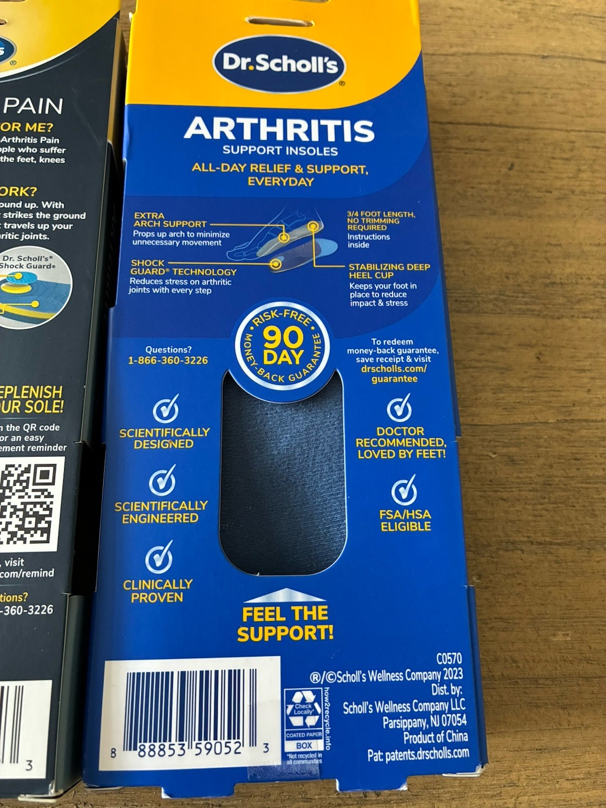 3 Pairs Dr. Scholl’s Women Orthotics For Arthritis Pain Relief Size 6 to 10 NEW