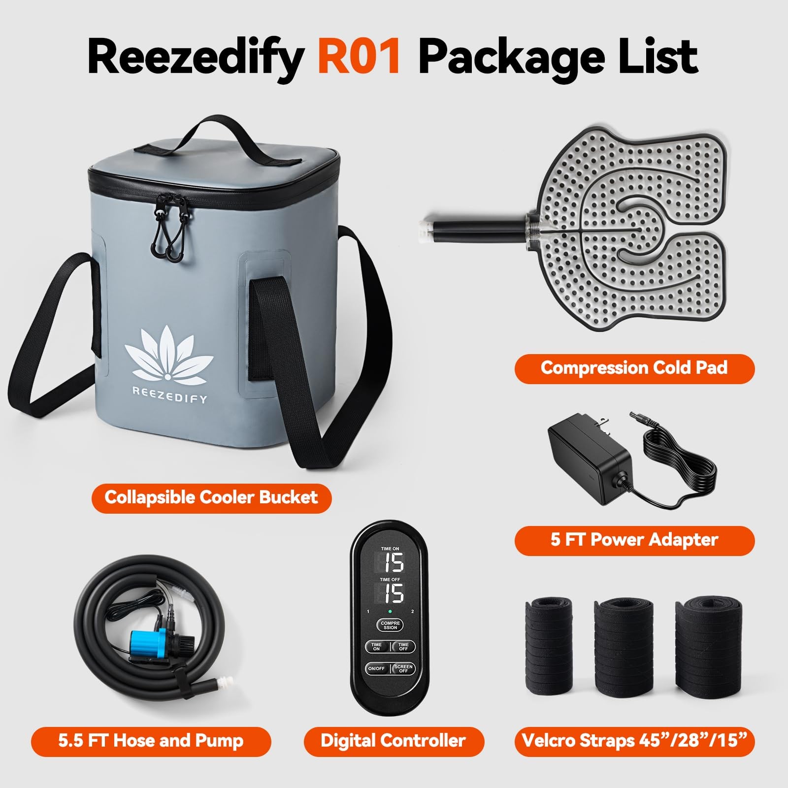 Reezedify Ice Machine for Knee Shoulder Hip After Surgery w/Compression, Cold…