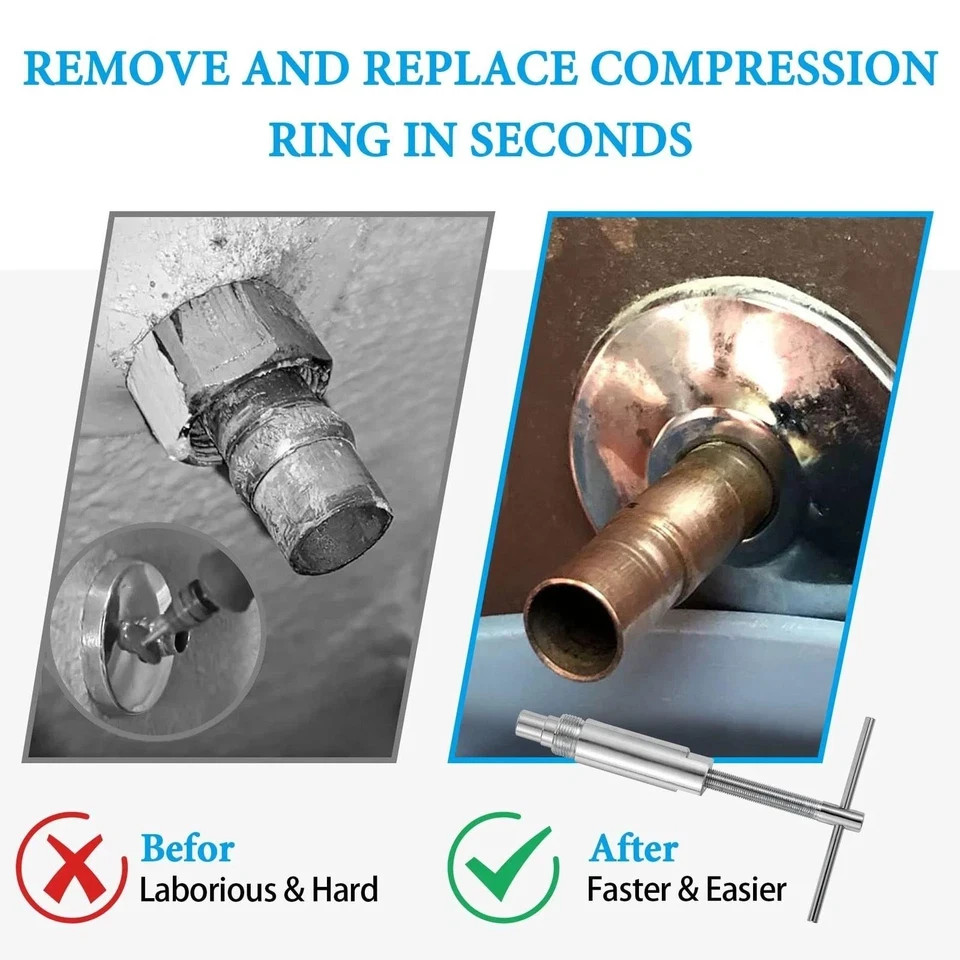 Compression Sleeve Puller and Sleeve Remover for 1/2 Inch Compressi..
