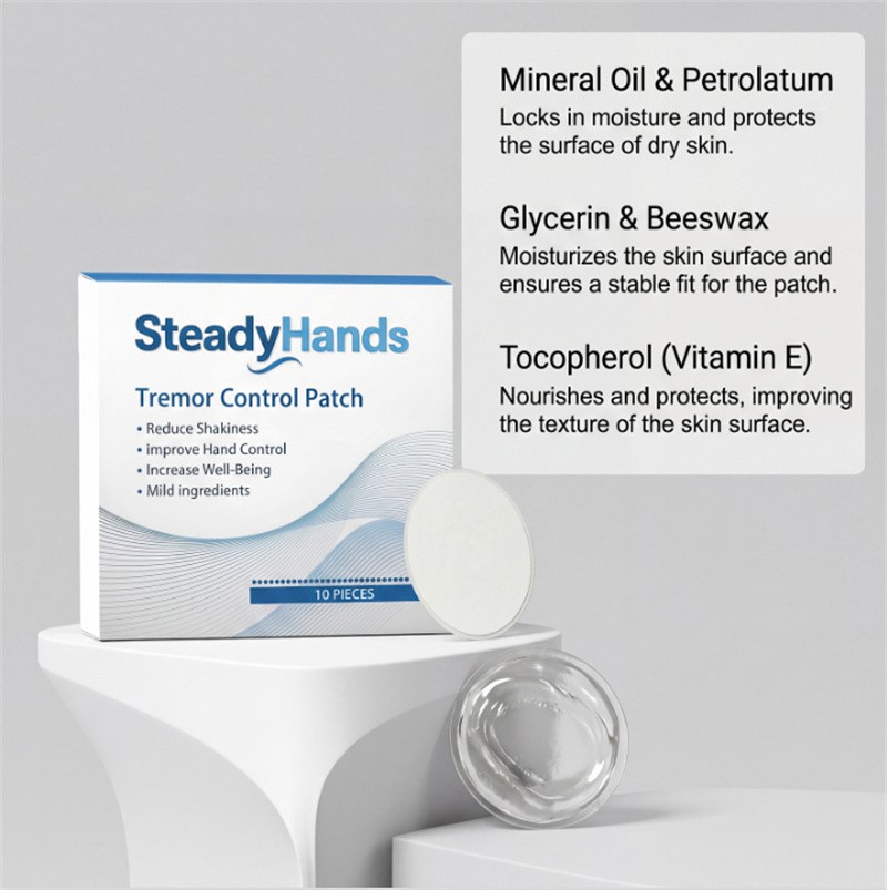 Steadyhands Tremor Control Patch, Steady Enhanced Hands Control Patch – Hand