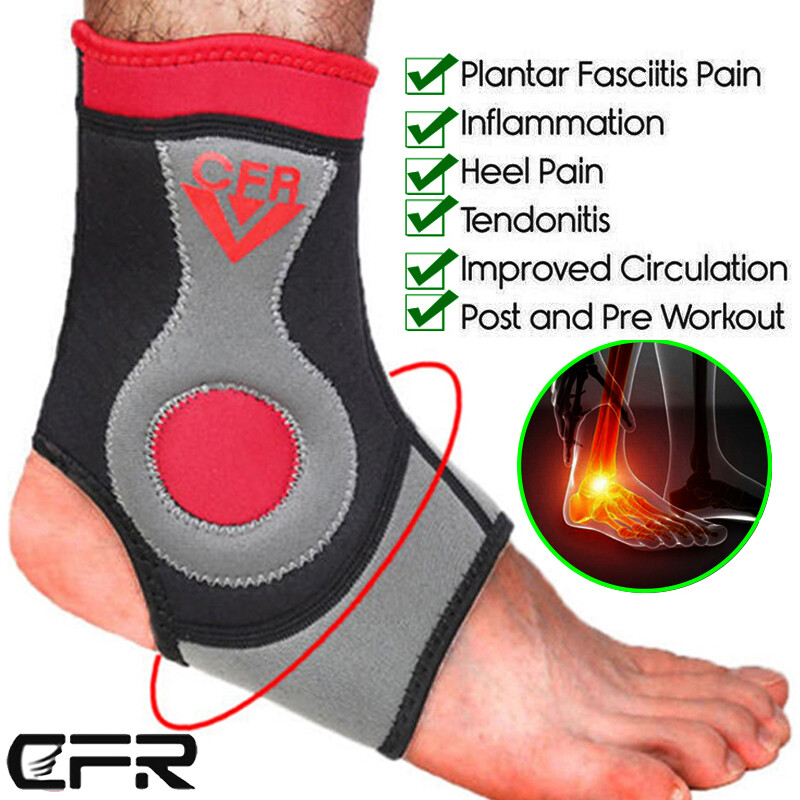 Ankle Support Brace Compression Sleeve Plantar Fasciitis Foot Wrap Pain Relief
