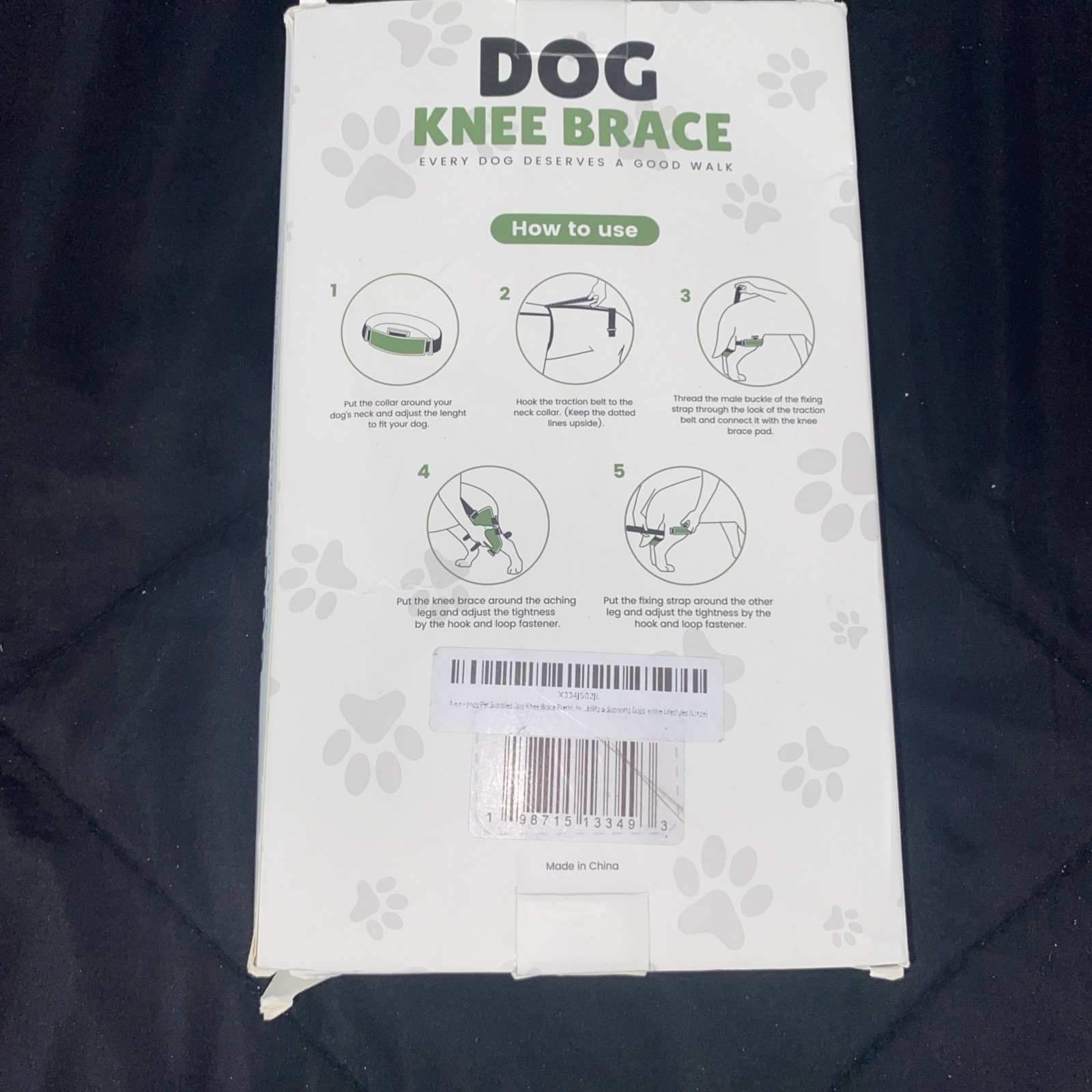 Dog Knee Brace, Dog Leg Brace Dog ACL Brace Hind Leg, Dog Hip Brace, Size: M, L