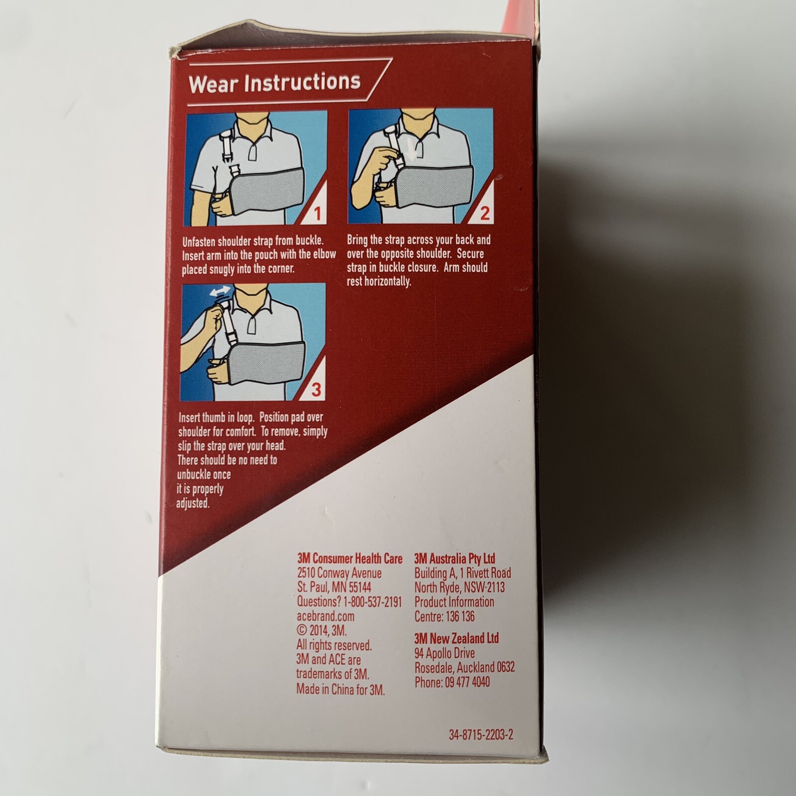 3M Ace Adjustable Arm Sling Grey/White #207395