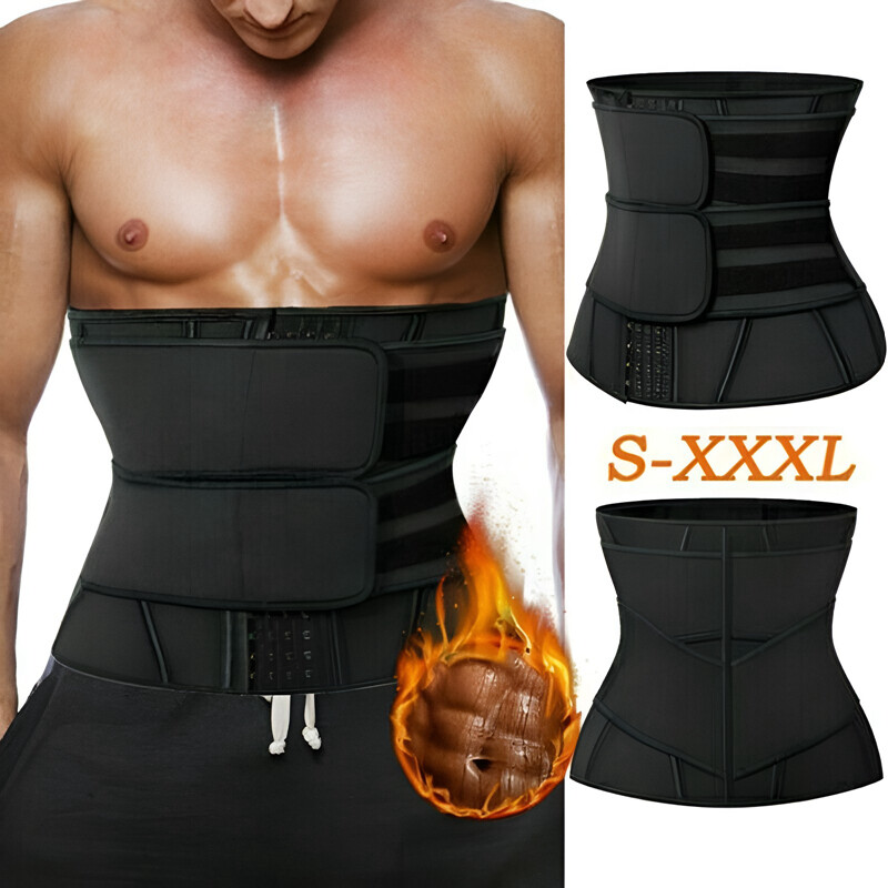 Women Trimmer Belt Waist Trainer Sweat Shaper Stomach Fat Burner Weight Loss