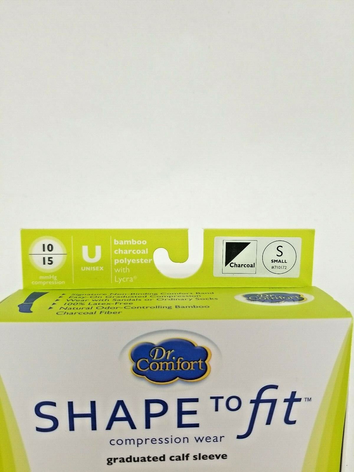 Dr Comfort Shape to Fit Graduated Calf Sleeve 10-15mmHg Compression Unisex SMALL