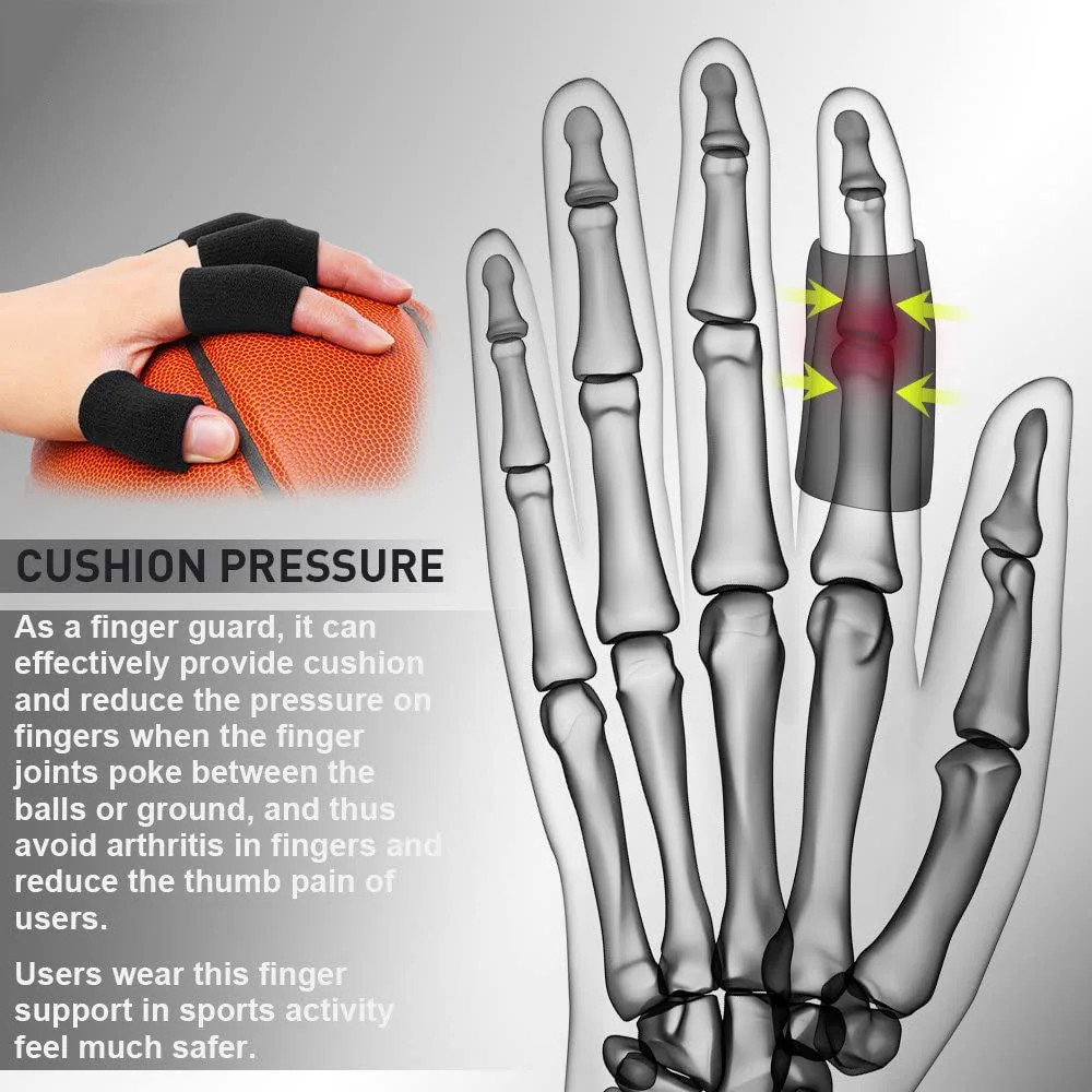 20×Compression Finger Sleeves Splint Brace Finger Support Pain Arthritis Trigger