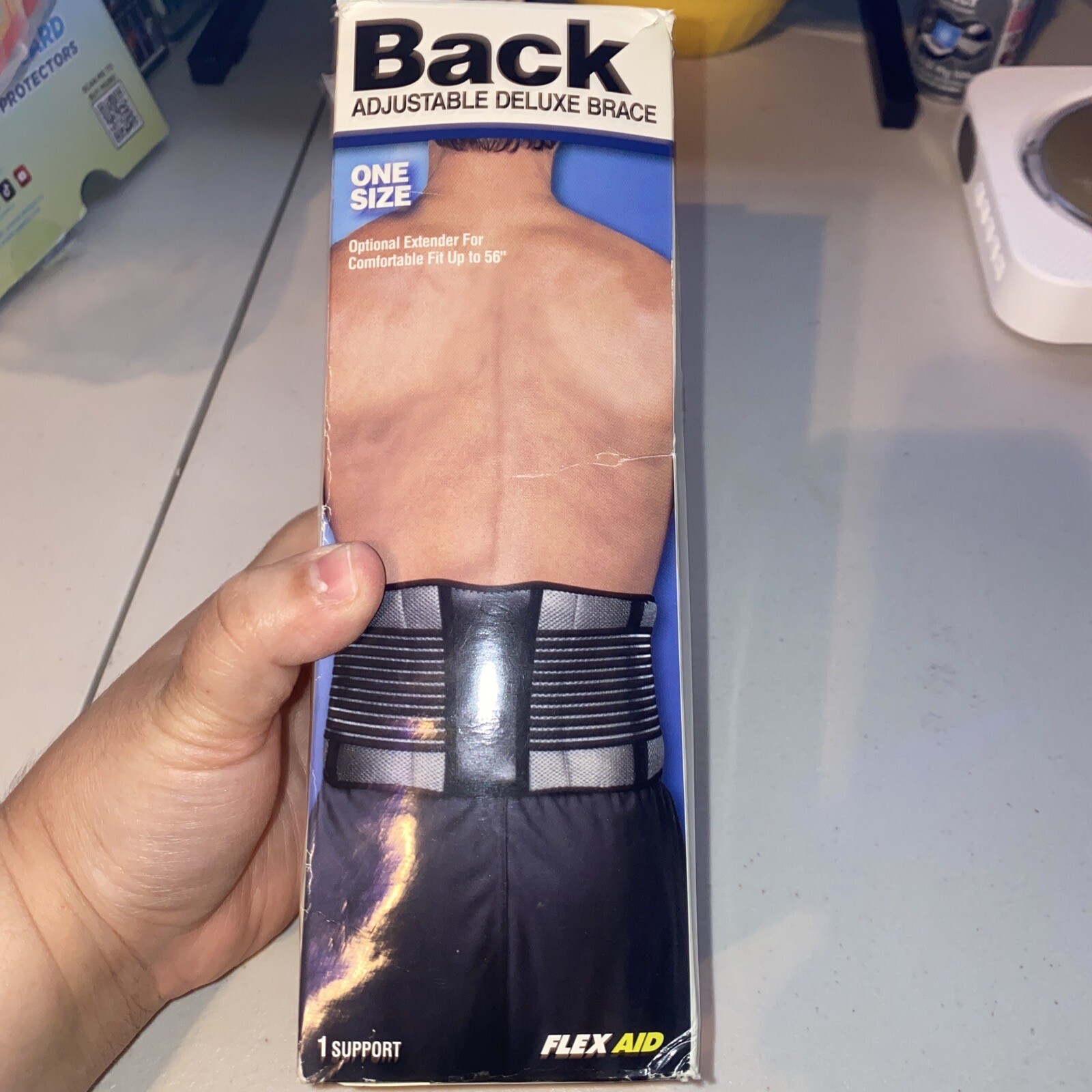 One Size Fits All Back Adjustable Deluxe Flex Aid Brace