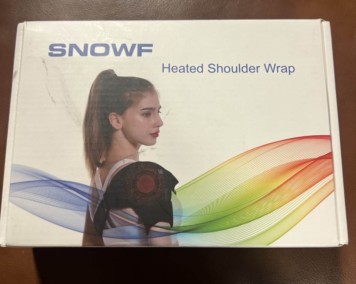 Heated Shoulder Wrap Pad Adjustable Electric Brace Therapy Belt Massager