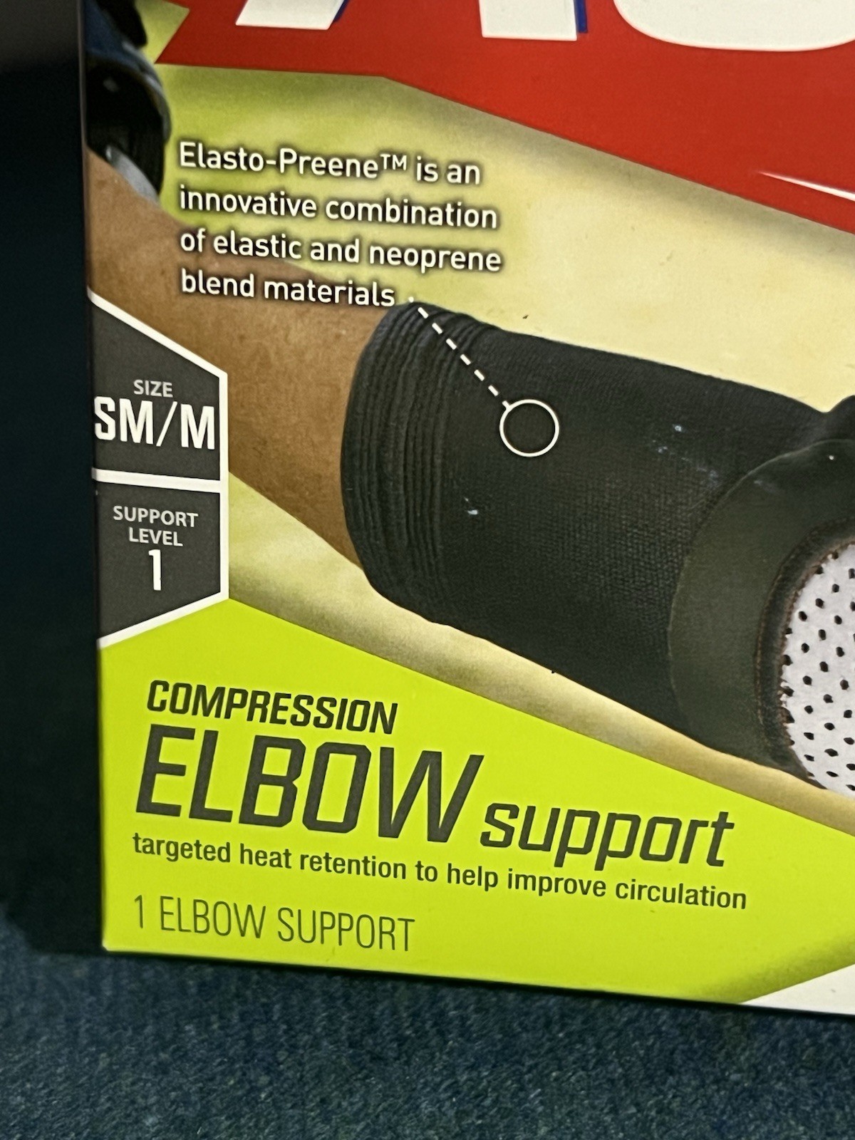 ACE Compression Elbow Support SM/M Elasto-Preene New In Box