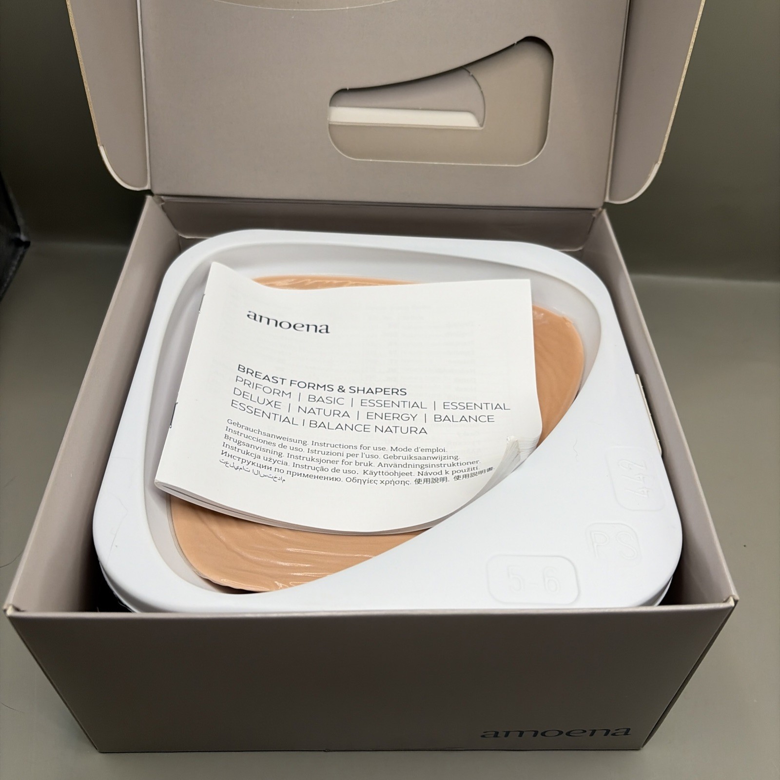 New Amoena Essential Light 2S 442 Mastectomy Prosthetic Breast Sz 6 -2 Available