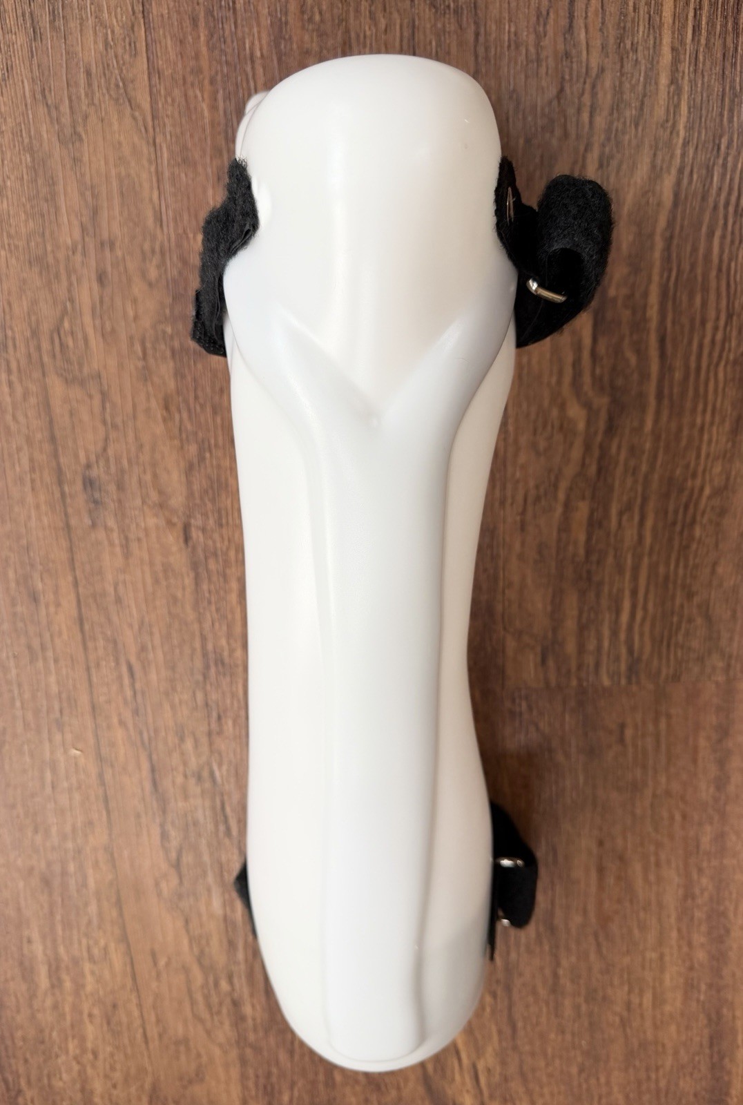 Drop Foot Brace Solid AFO RIGHT Ankle Foot Orthosis White Molded Plastic +Straps