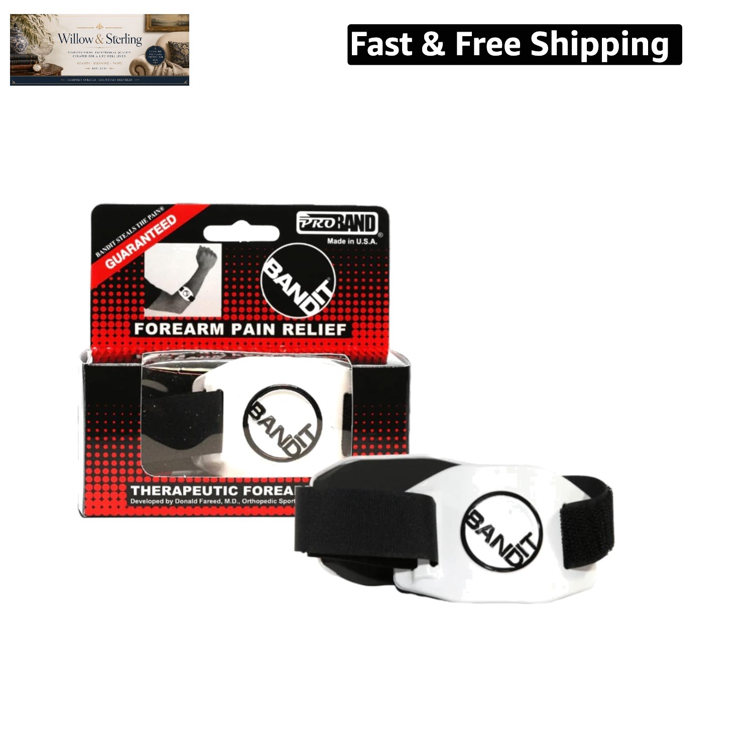 BandIT Therapeutic Arm Band for Elbow & Forearm Pain Relief, Anatomically Foc…