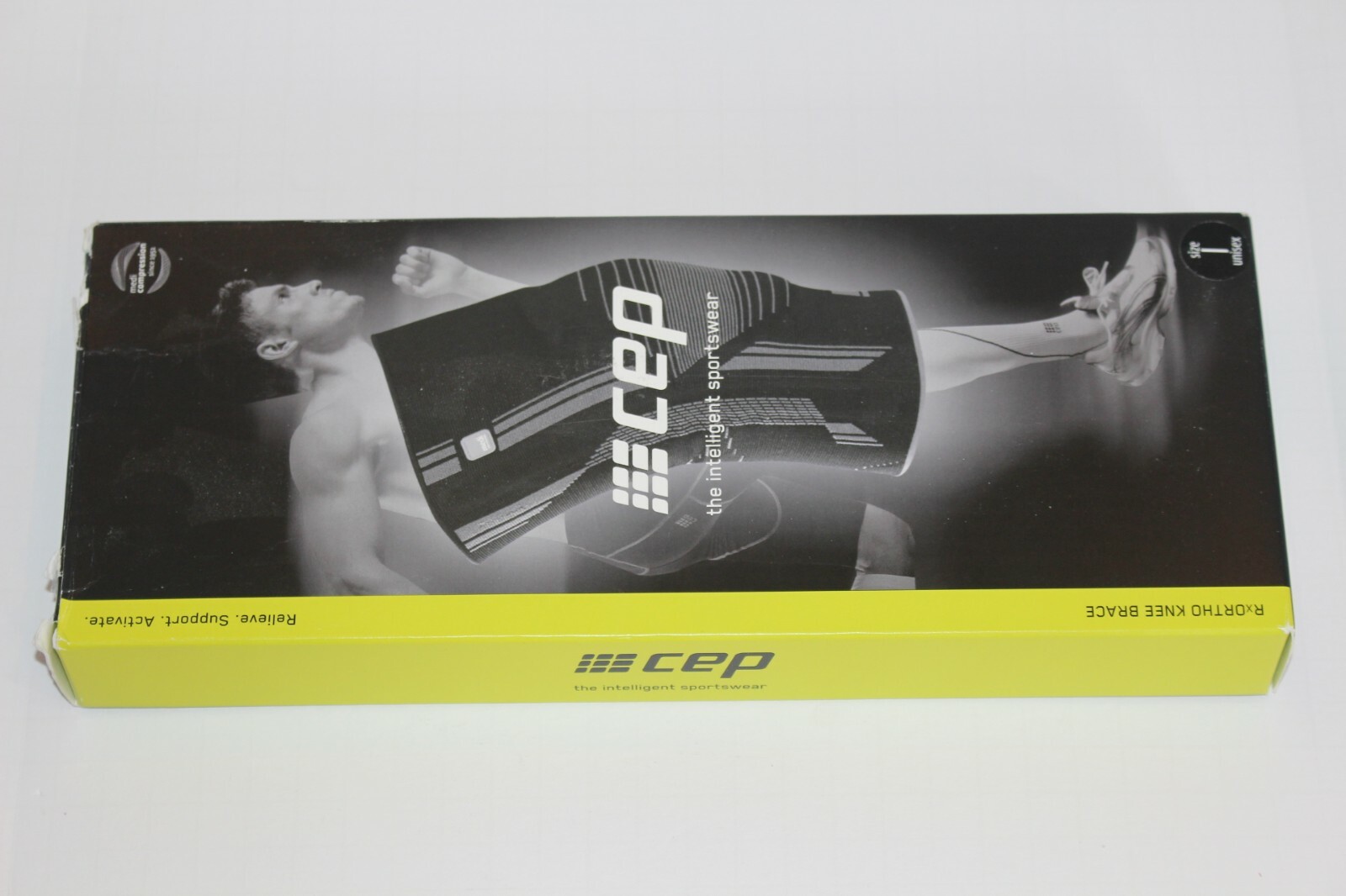 CEP Rx Ortho Knee Brace Unisex Size 1 I Black WBA1501 NEW