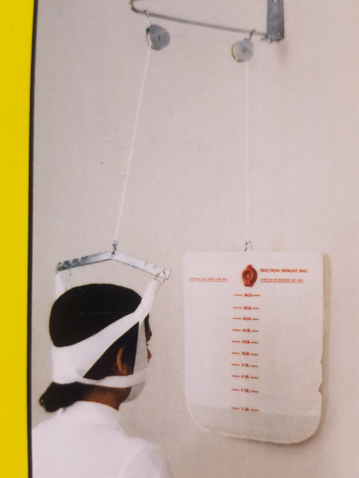 Cervical Traction Collar Device Over The Door Pulley for Pain Relief New P2100