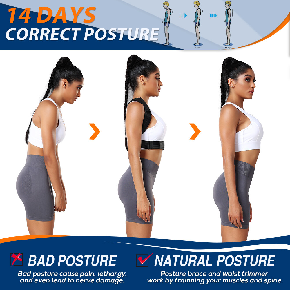 Back Brace Posture Corrector Shoulder Straightener Back Support for Women Men