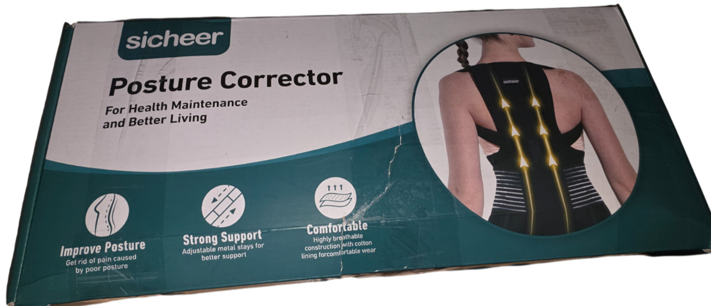 Sicheer Posture Corrector Brace – Adjustable Back Support