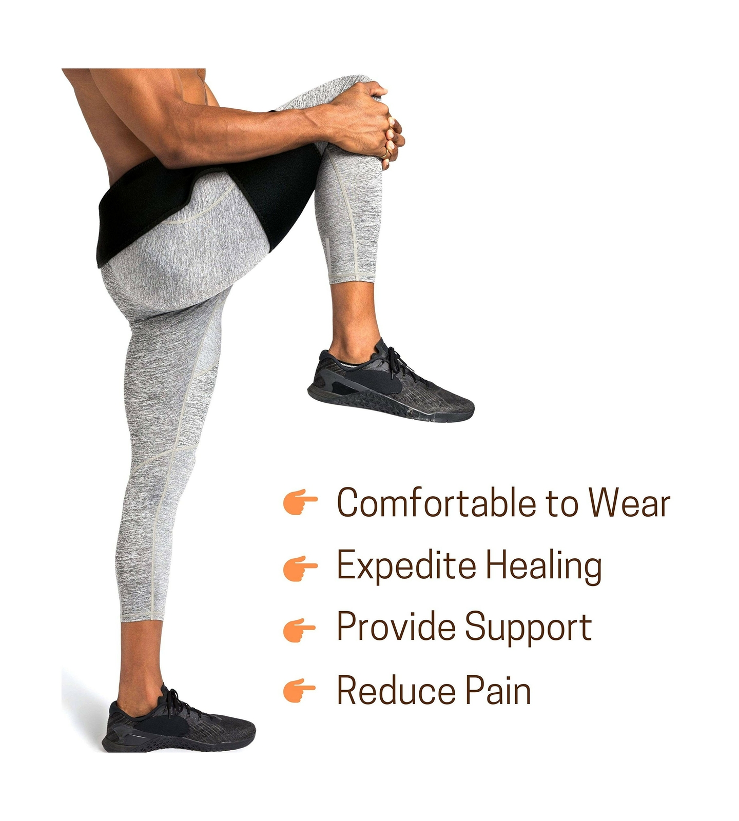 Vriksasana Groin Hip Brace | Sciatica Support Wrap | Hamstring Compression Sl…