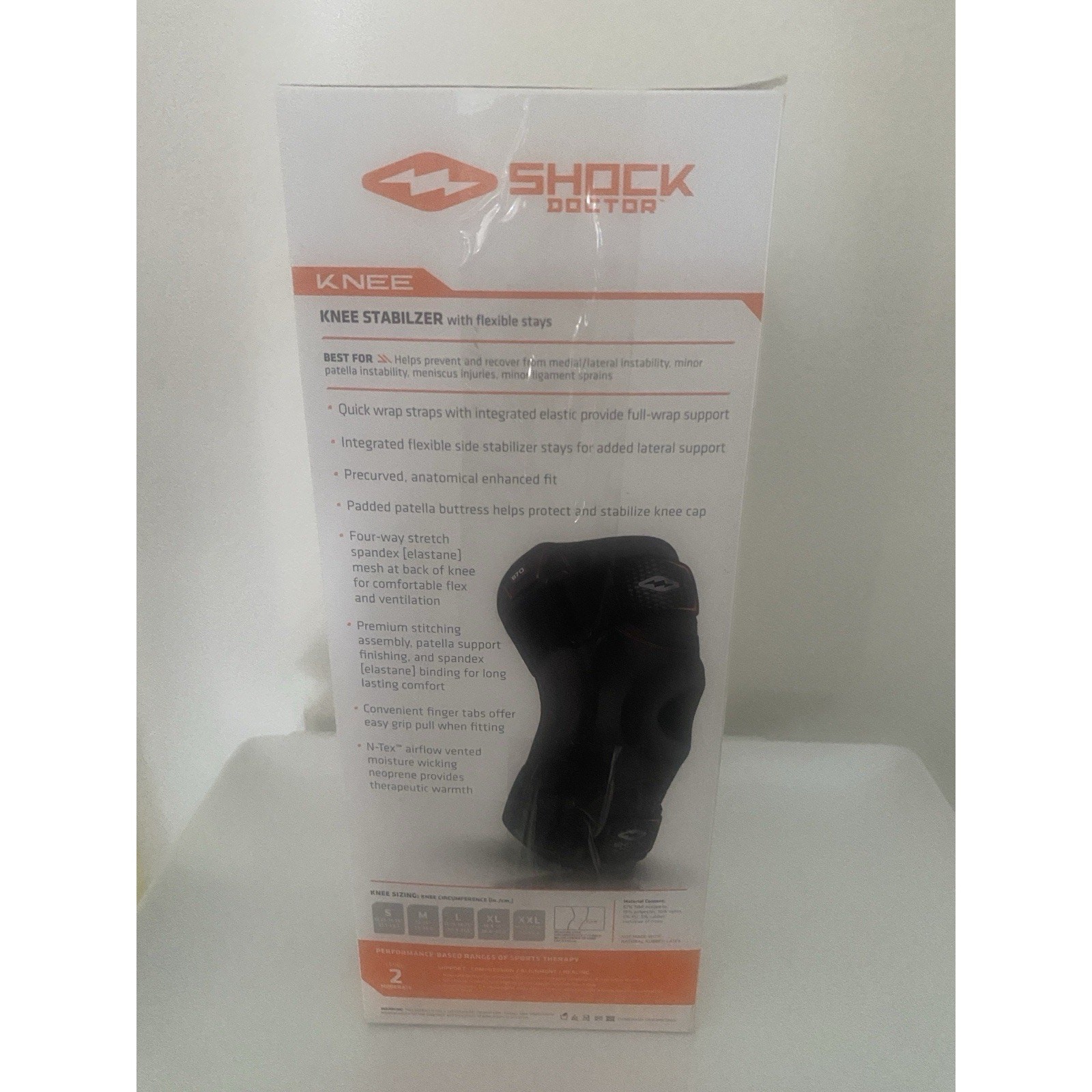 Shock Doctor Knee Stabilizer Level 2 Performance Support- Size S