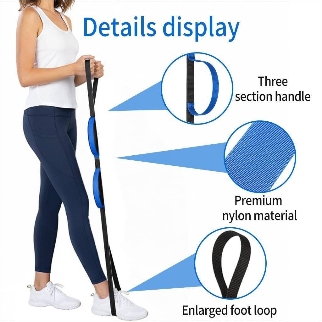 42 Inch Leg Lifter Strap Hand Grip Adult Senior Elderly,Long Legs Mobility aids