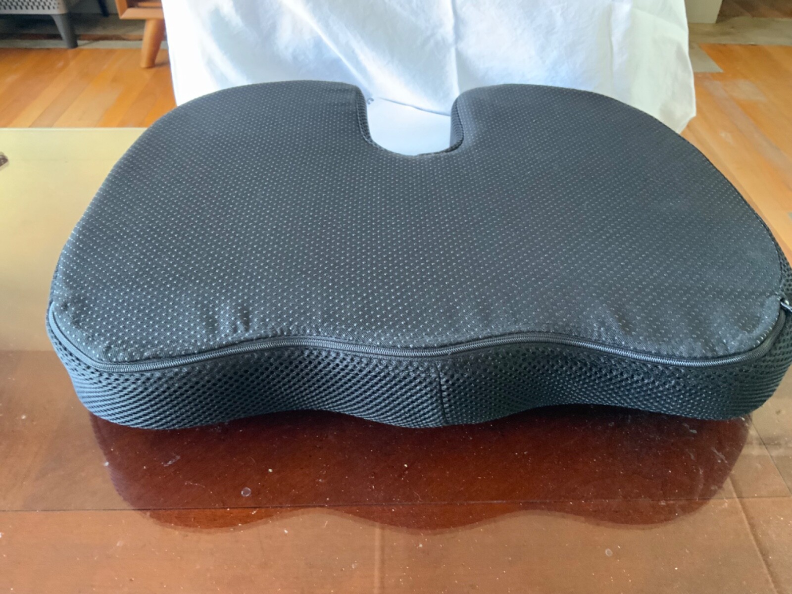 Xtreme Comforts Coccyx Orthopedic Memory Foam Seat Cushion Helps with Back Pain