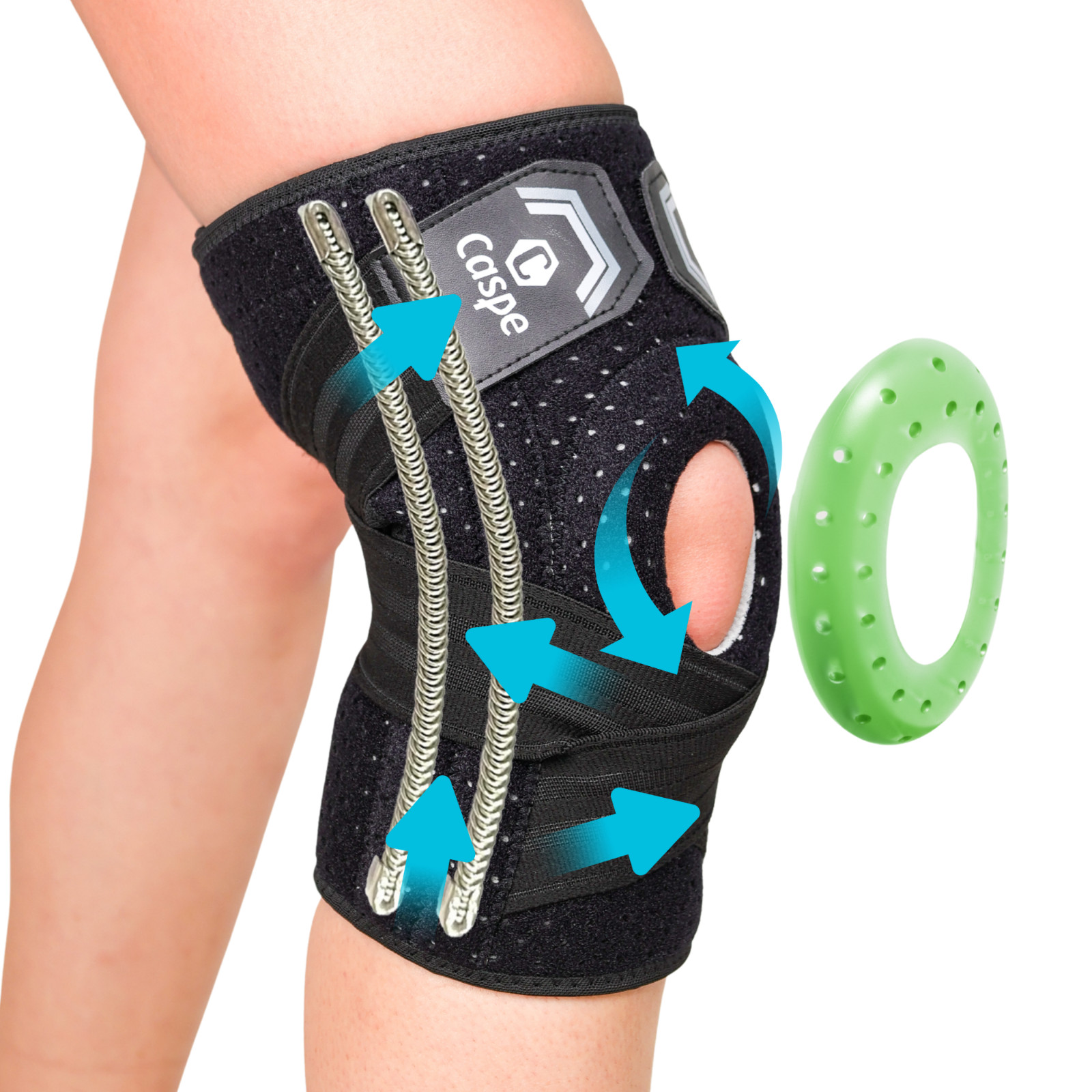 Knee Sleeve Compression Brace Support Meniscus Sport Joint Pain Arthritis Relief