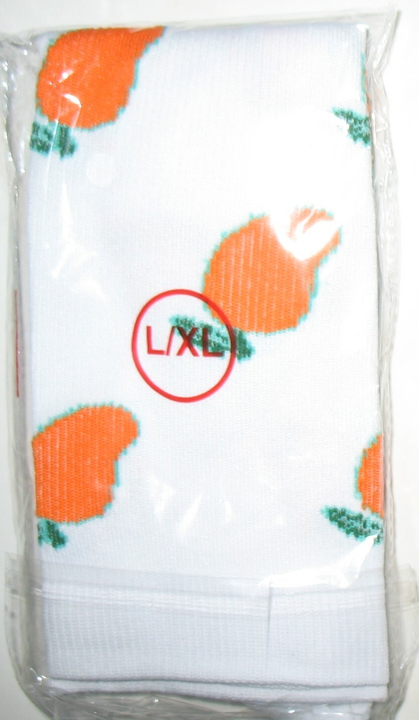UNISEX Compression Socks Medical Graduated 15-20 mmHG L / XL – WHITE / ORANGE