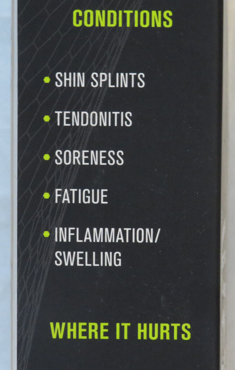 DONJOY ANAFORM SHIN SPLINT SLEEVE SMALL LEFT RIGHT BLACK GRAY CAMO COMPRESS NIB